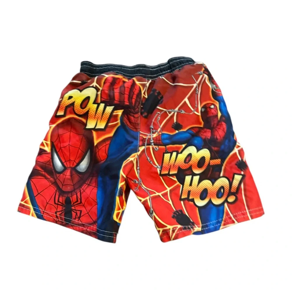 Marvel Spider-Man Boys Board Shorts Swim Trunks 18 Months Mesh Briefs Pockets